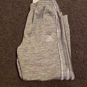 Boys gray adidas joggers
